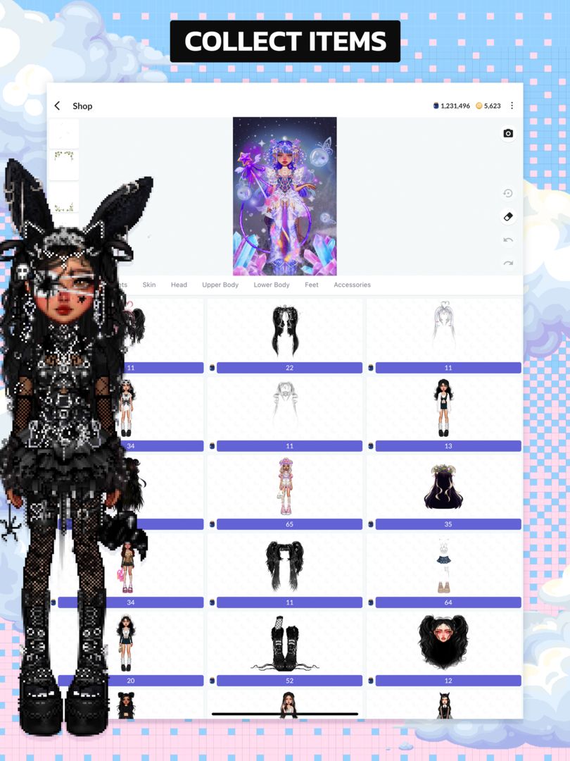 Screenshot of Everskies: Virtual Dress up