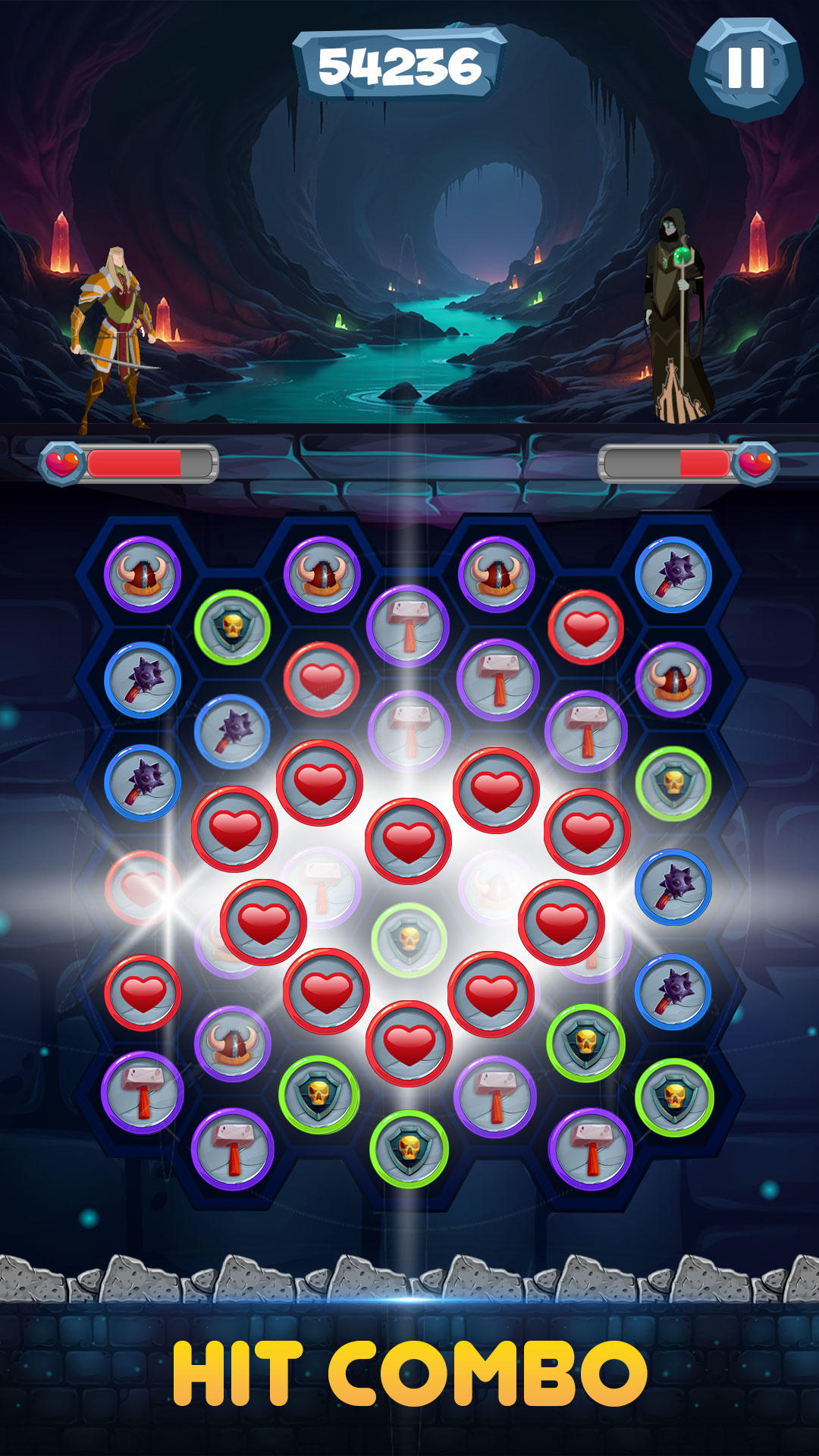 Legends of Gem Match Combat 게임 스크린샷