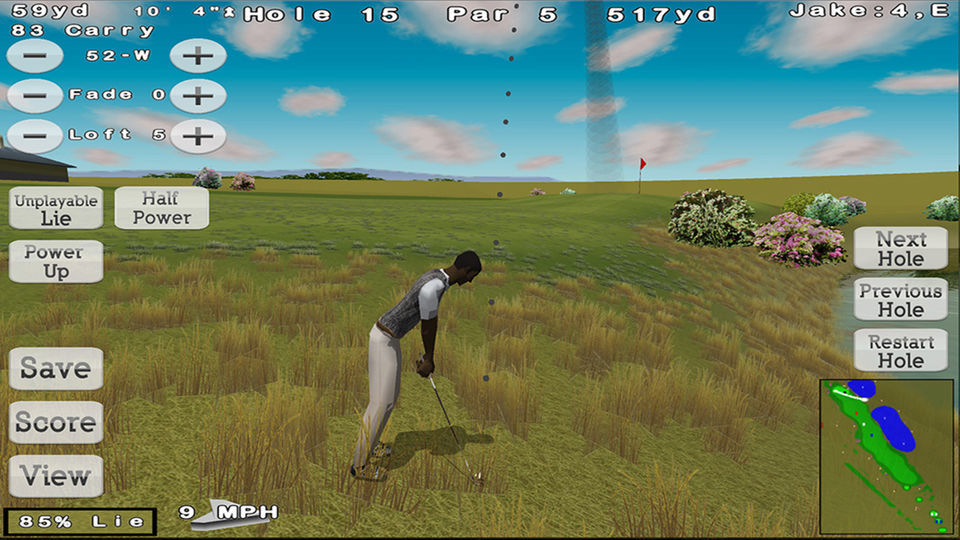 Nova Golf screenshot game