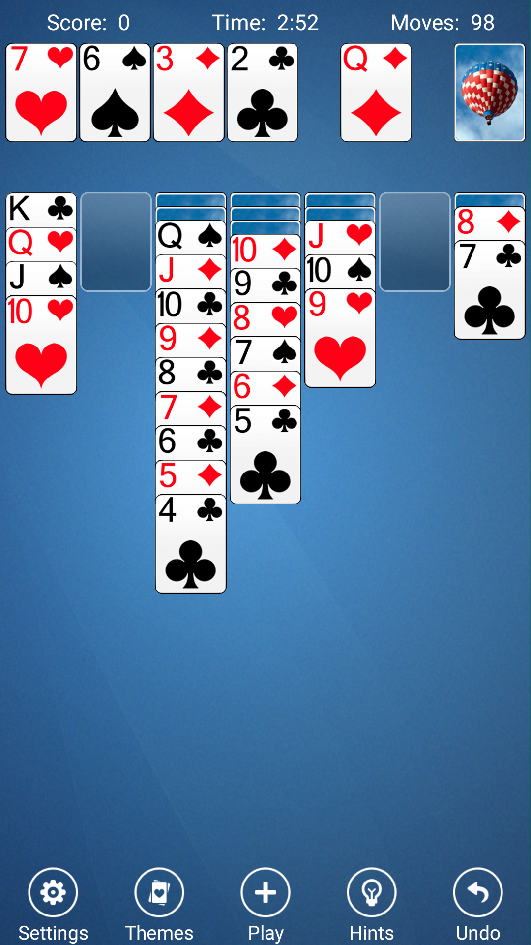 Solitaire Game Screenshot