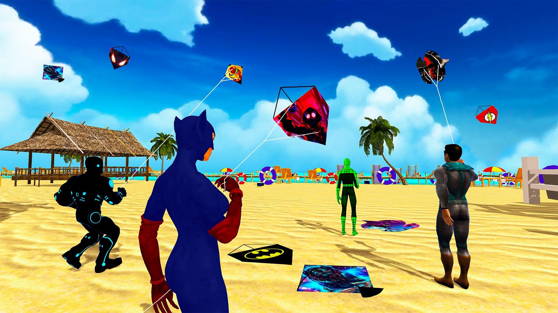 Superhero Kite Game Kite fly mobile Android iOS apk download for free