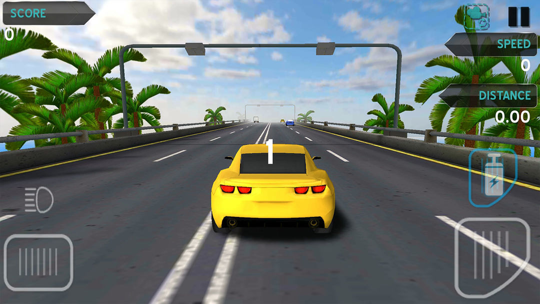 Screenshot of Traffic Racing Game On Beach