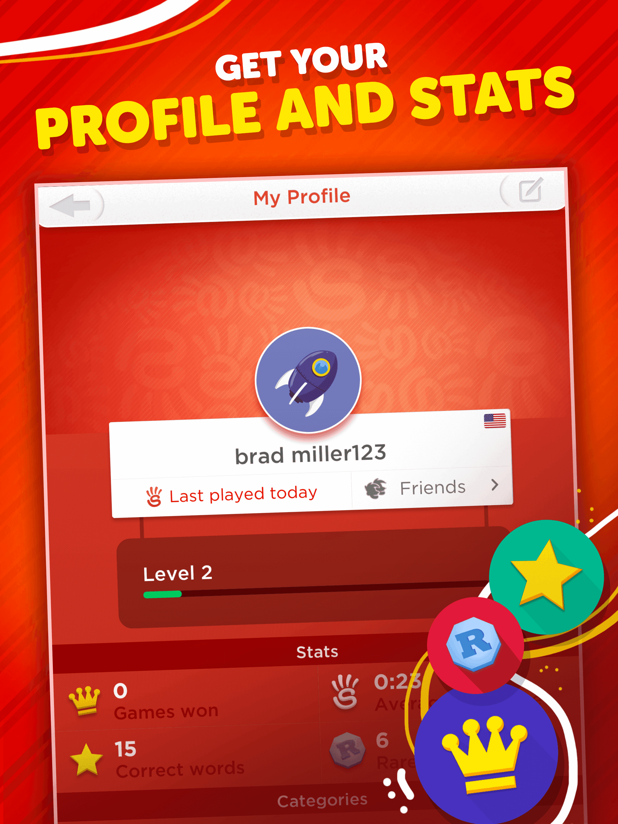 Stop - Categories Word Game 게임 스크린샷