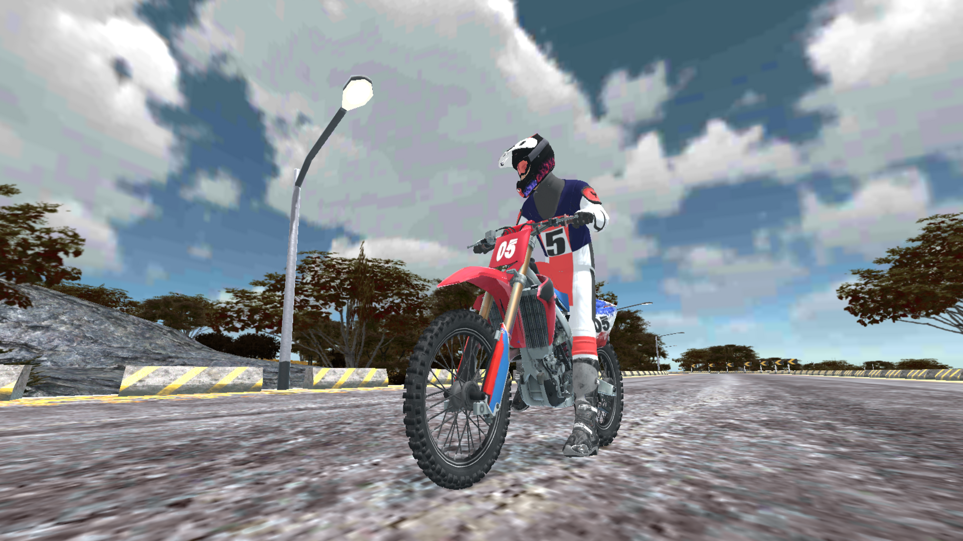 Motocross Racing Simulator Game Screenshot
