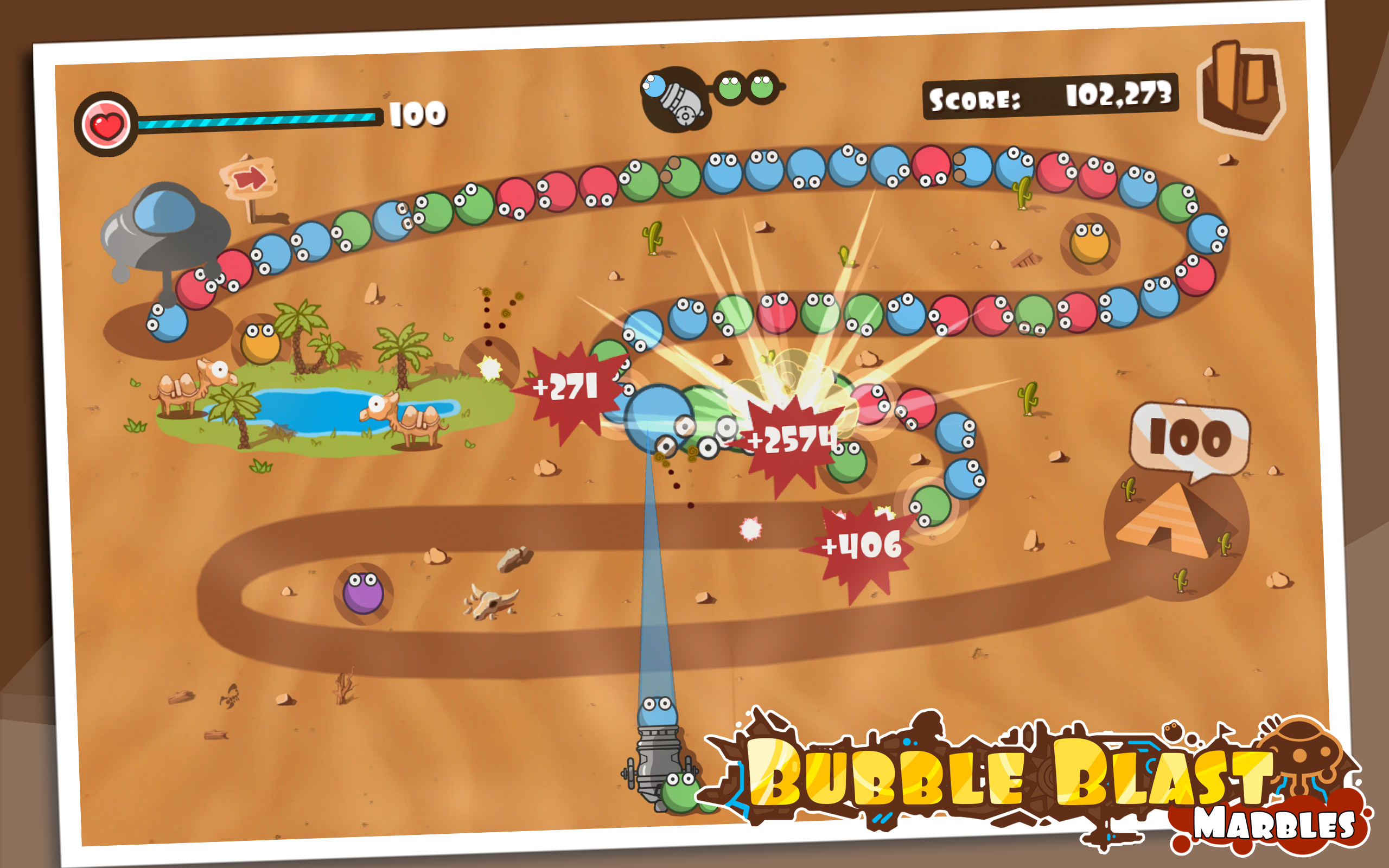 Bubble Blast Marbles Game Screenshot