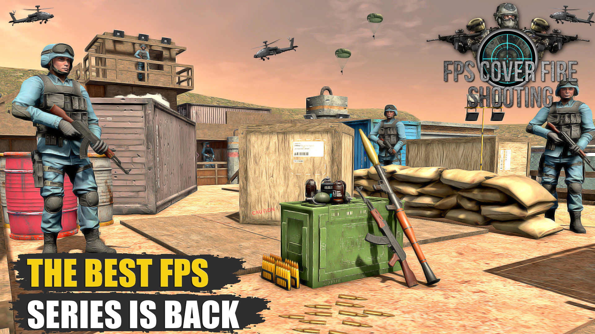 Screenshot 1 of ហ្គេមបាញ់កាំភ្លើង FPS៖ ហ្គេមបាញ់កាំភ្លើង 2.8