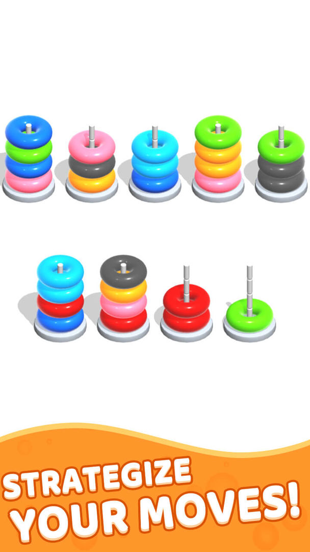 Color Hoop Stack - Sort Puzzle ภาพหน้าจอเกม