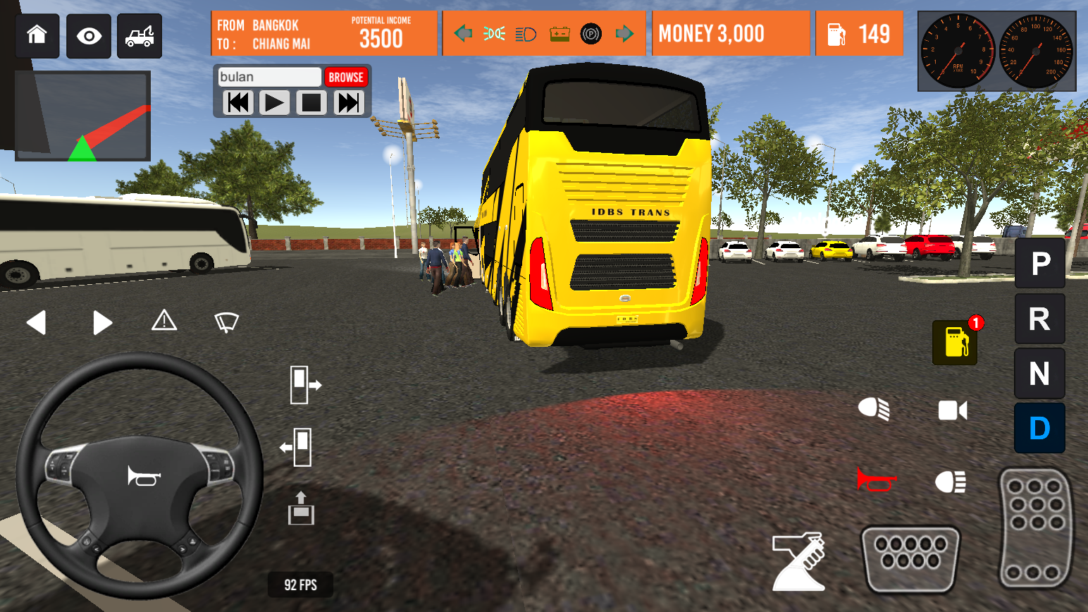 Thailand Bus Simulator Game Screenshot