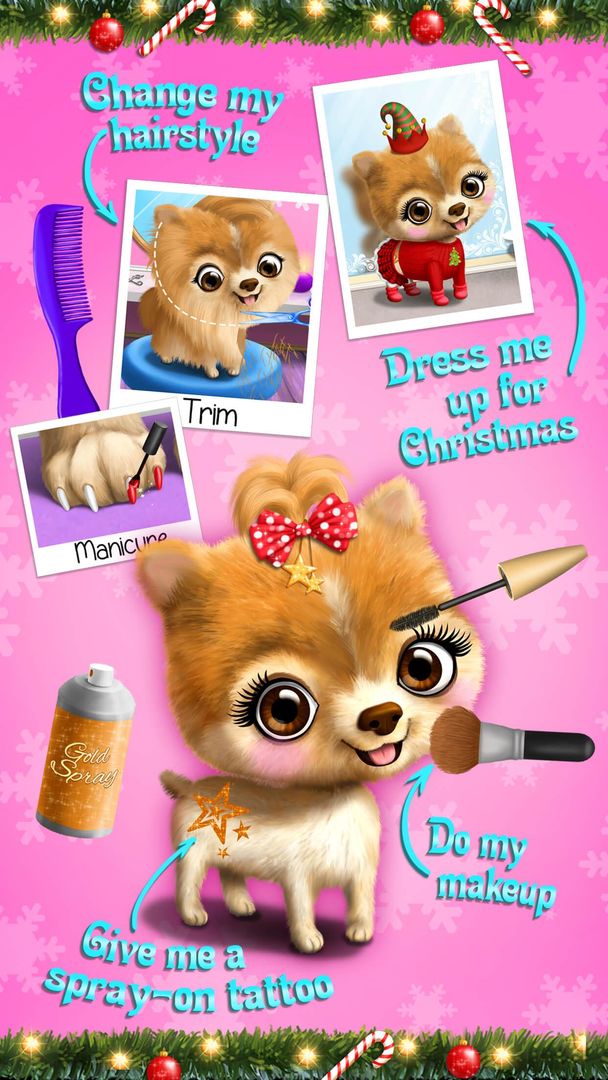 Screenshot of Christmas Animal Hair Salon 2