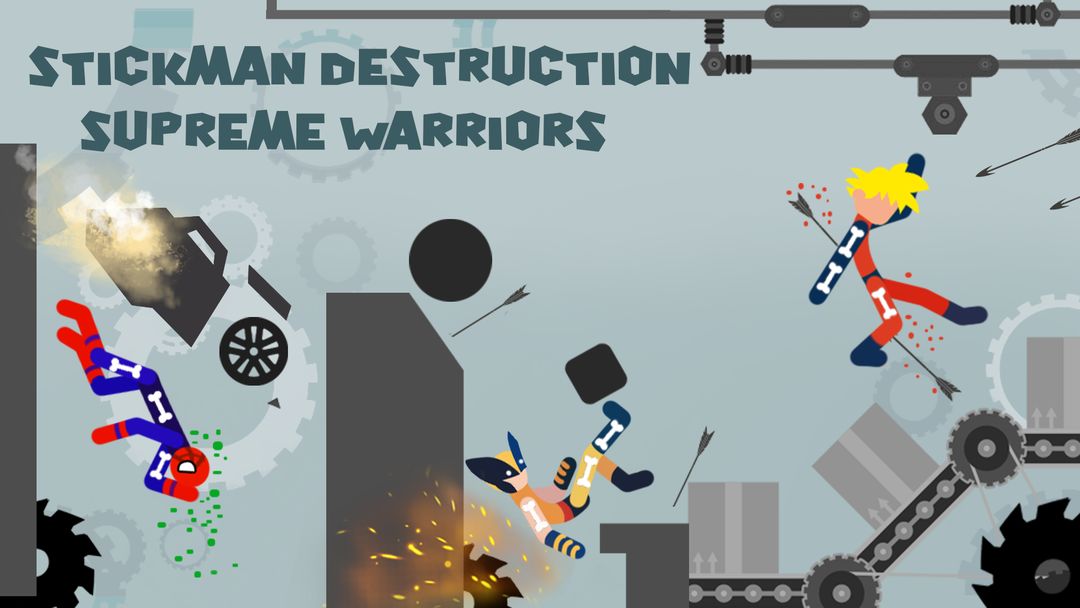 Stickman Destruction - Supreme Warriors Ragdoll 게임 스크린 샷