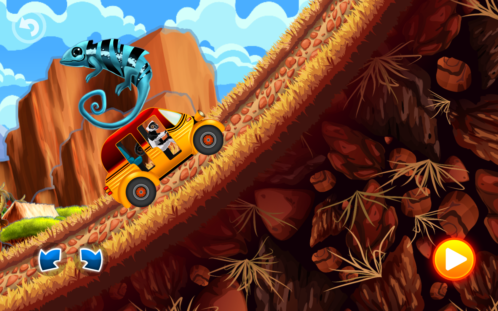 Fun Kid Racing - Madagascar Game Screenshot