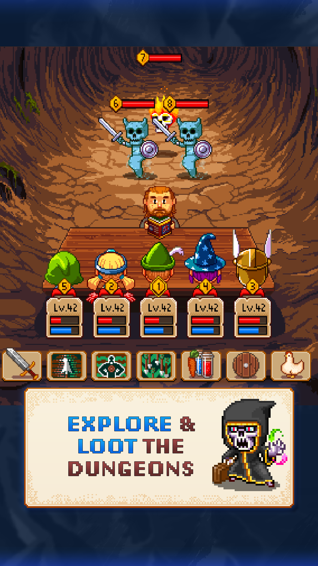 Knights of Pen & Paper 2: RPG ภาพหน้าจอเกม