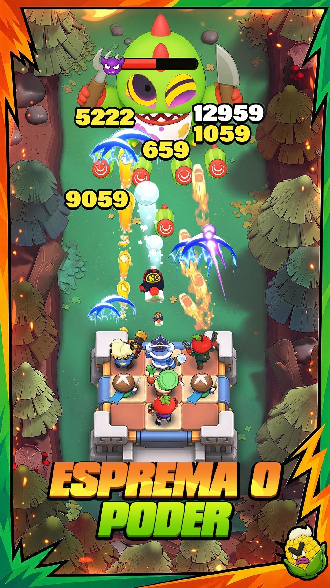 Captura de Tela do Jogo Plants on Fire: Attack&Defend