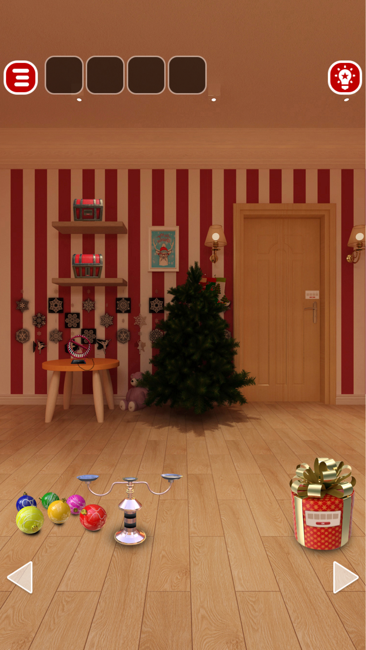 Escape room：Sleepy Christmas and gift Game Screenshot