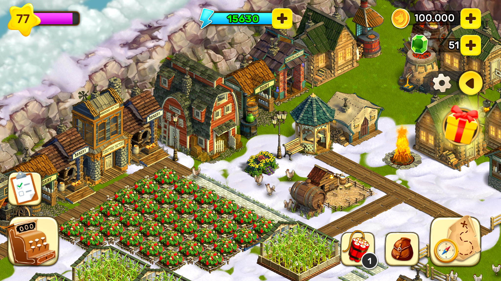 Klondike Adventures: Farm Game screenshot game