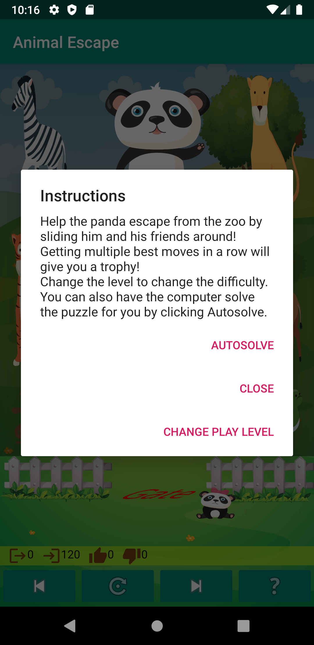 Animal Escape screenshot game