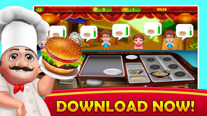Fast Food Cafe Master Kitchen Game Screenshot