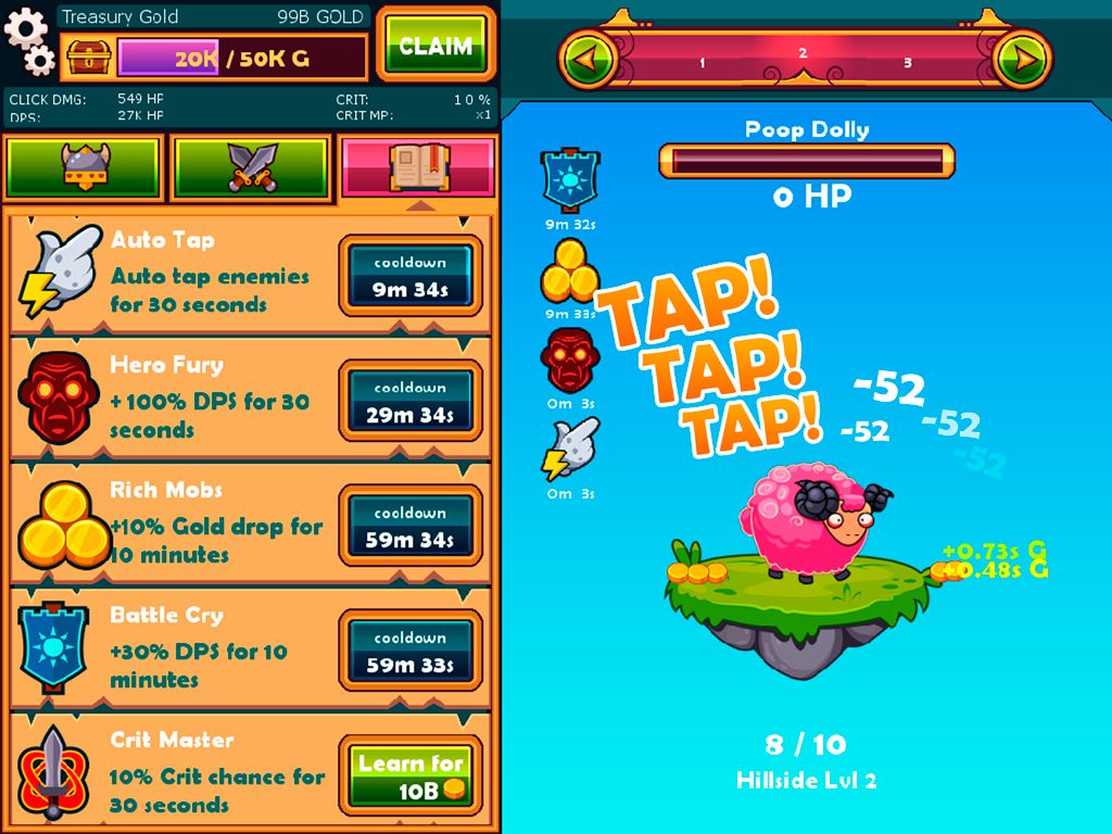 Screenshot of Tapventures