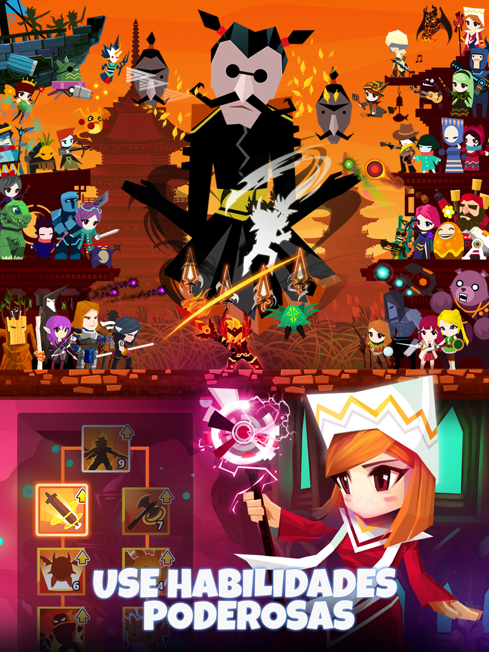 Captura de Tela do Jogo Tap Titans 2 - jogo de click