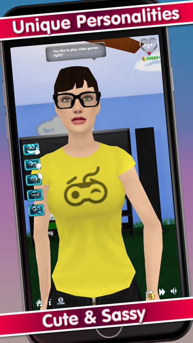 My Virtual Girlfriend - Deluxe Dating Sim 게임 스크린 샷