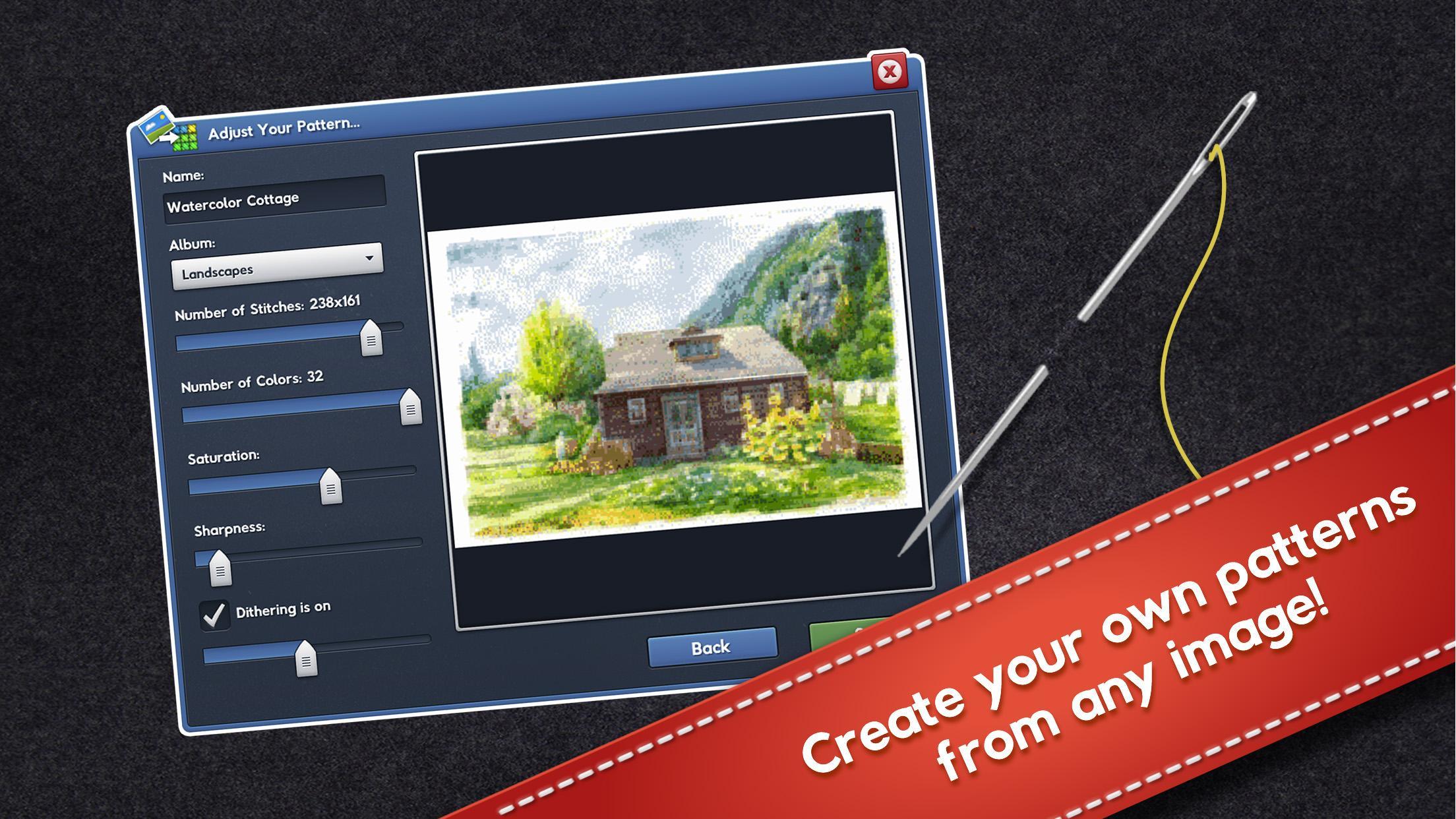 Captura de Tela do Jogo Cross-Stitch World