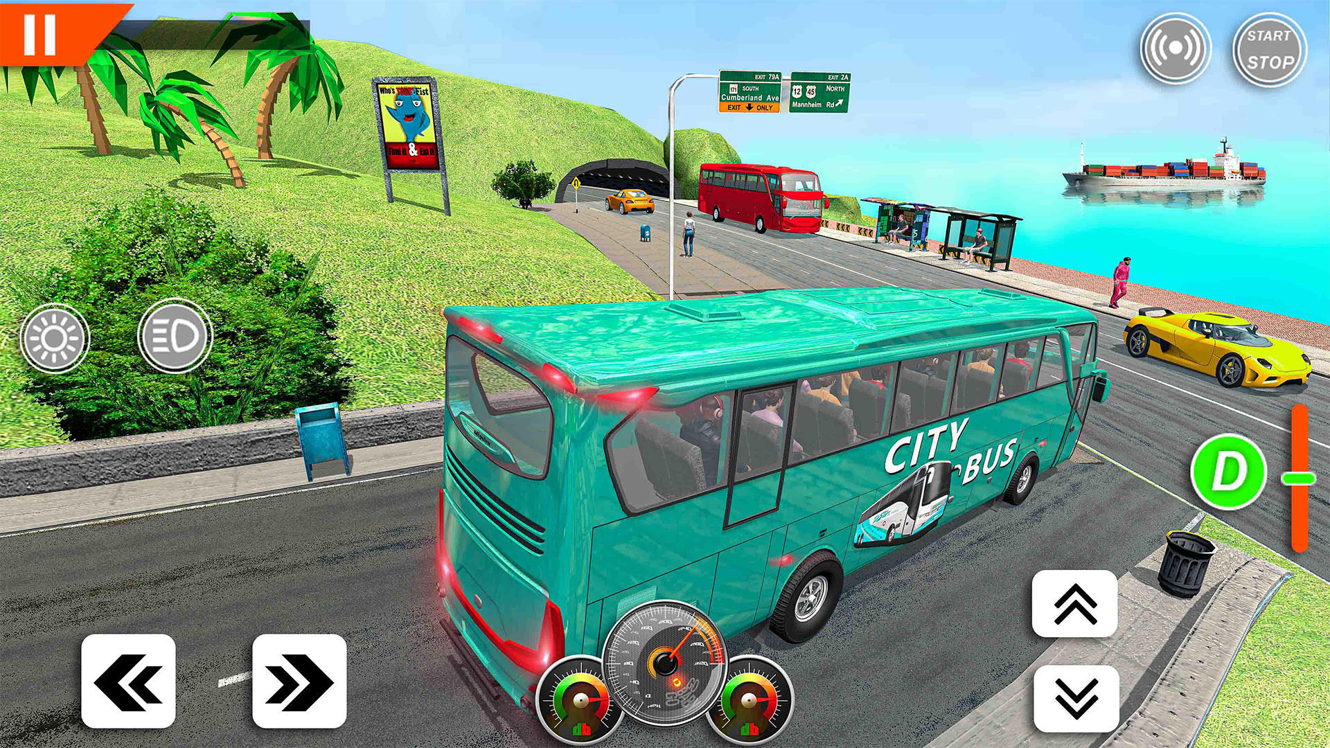 US Bus Simulator: Bus 3D Games Game Screenshot