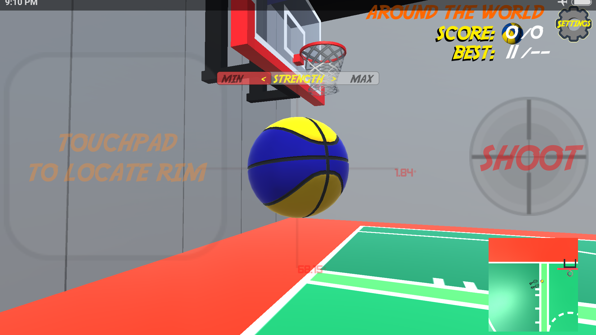 Скриншот игры Basketball Total Free Shot