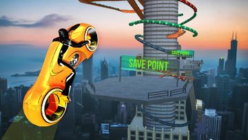 Mega Ramp - Tron Bike Extreme Stunts Game Screenshot