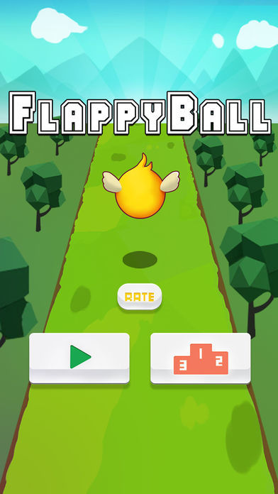 Flappy Ball 3D Game Screenshot