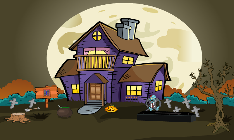 Zombie Coffin Escape 2 Game Screenshot