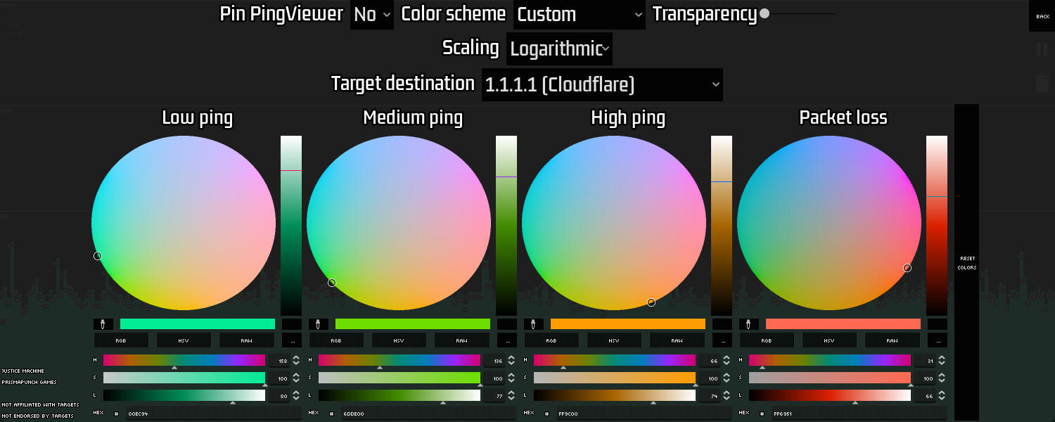 PingViewer ภาพหน้าจอเกม