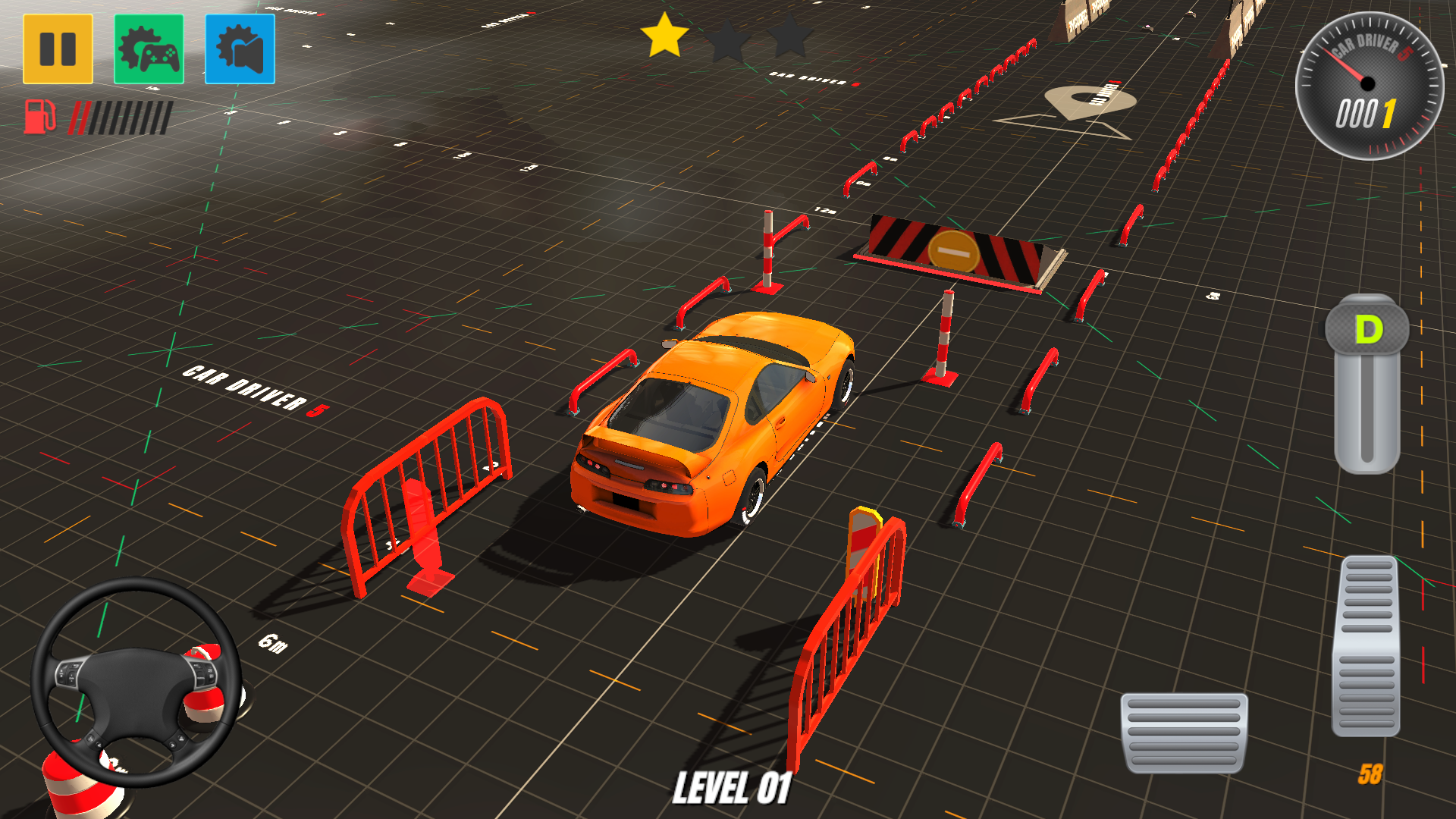 Car Driver 5 (HARD) 게임 스크린 샷