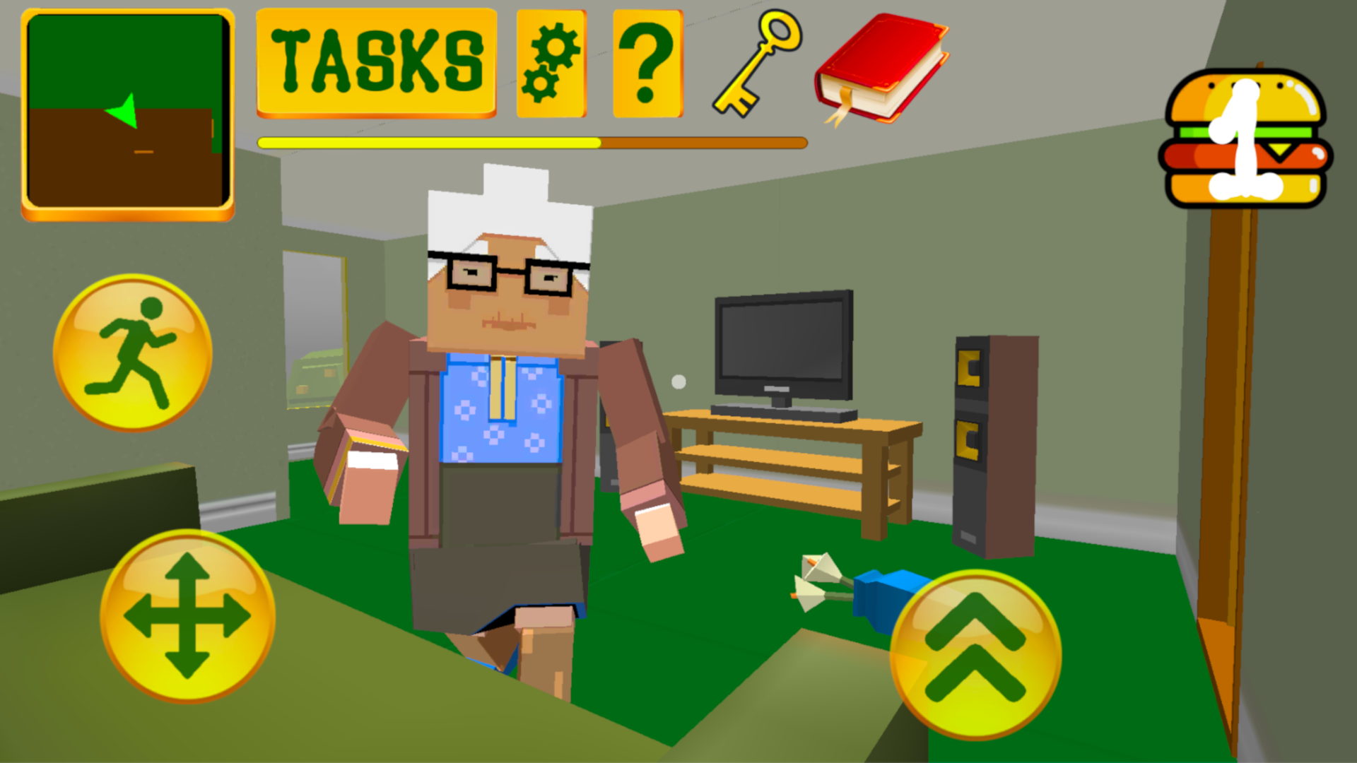 Granny Blocky Neighbor. Craft Escape Game Screenshot