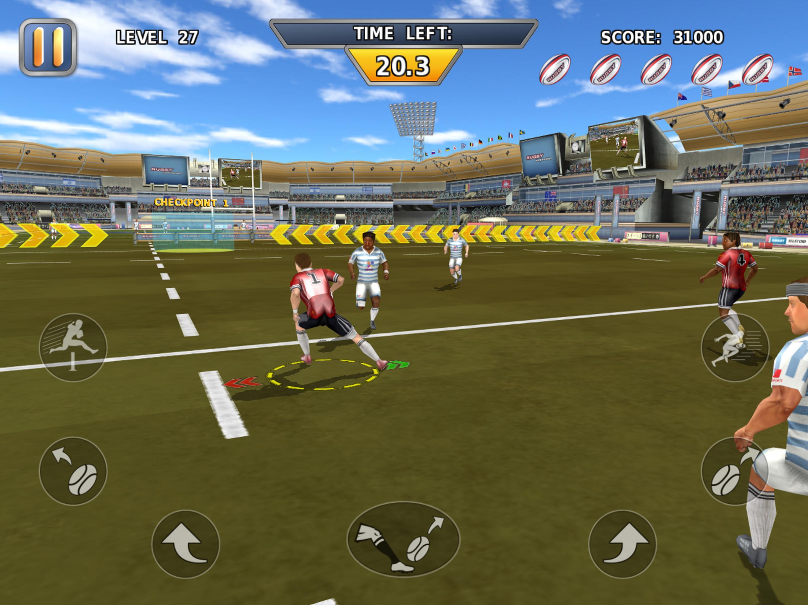Rugby: Hard Runner Game Screenshot