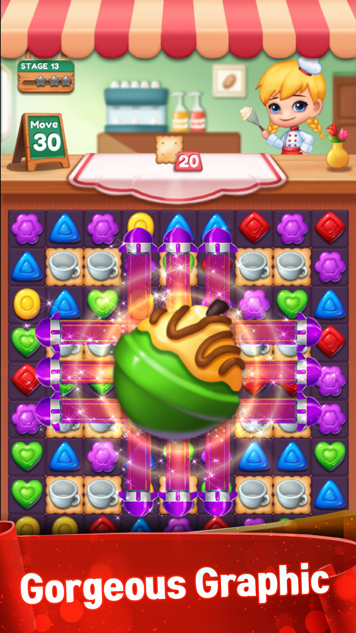 Скриншот игры Sweet Candy POP : Match 3 Puzzle