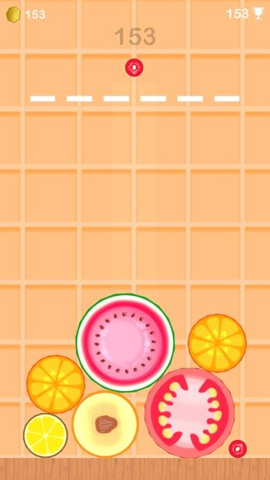 Merge Watermelon Drop Fruit Game Screenshot