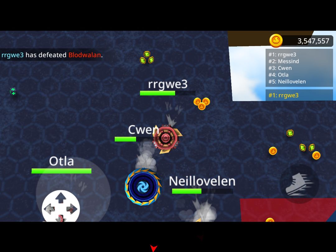 Screenshot of Spin Blade Battle .io - Burst God Stars Multiplay