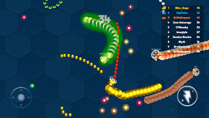 Snaker Dash -Color Snake Dance screenshot game