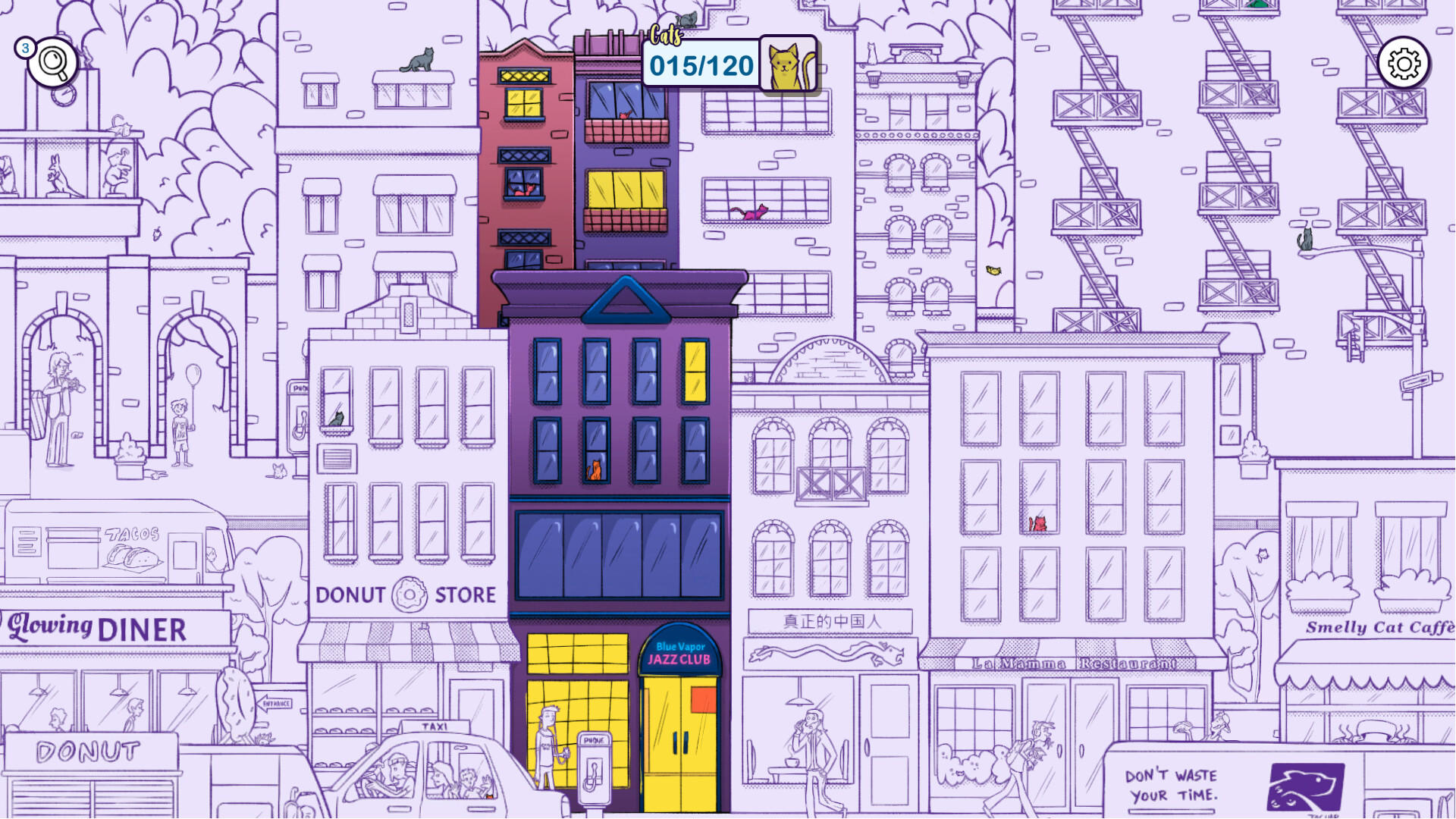 Hidden Cats in New York screenshot game
