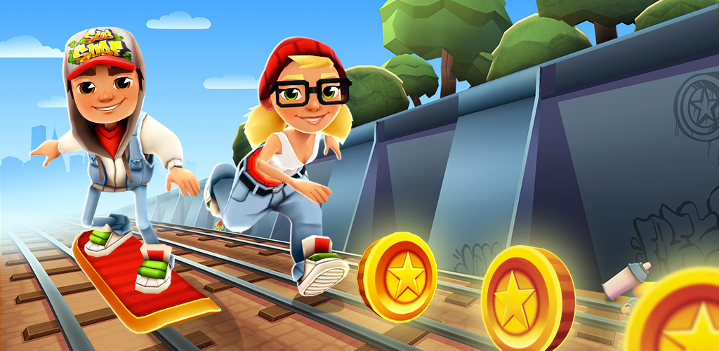 Screenshot dari video Subway Surfers