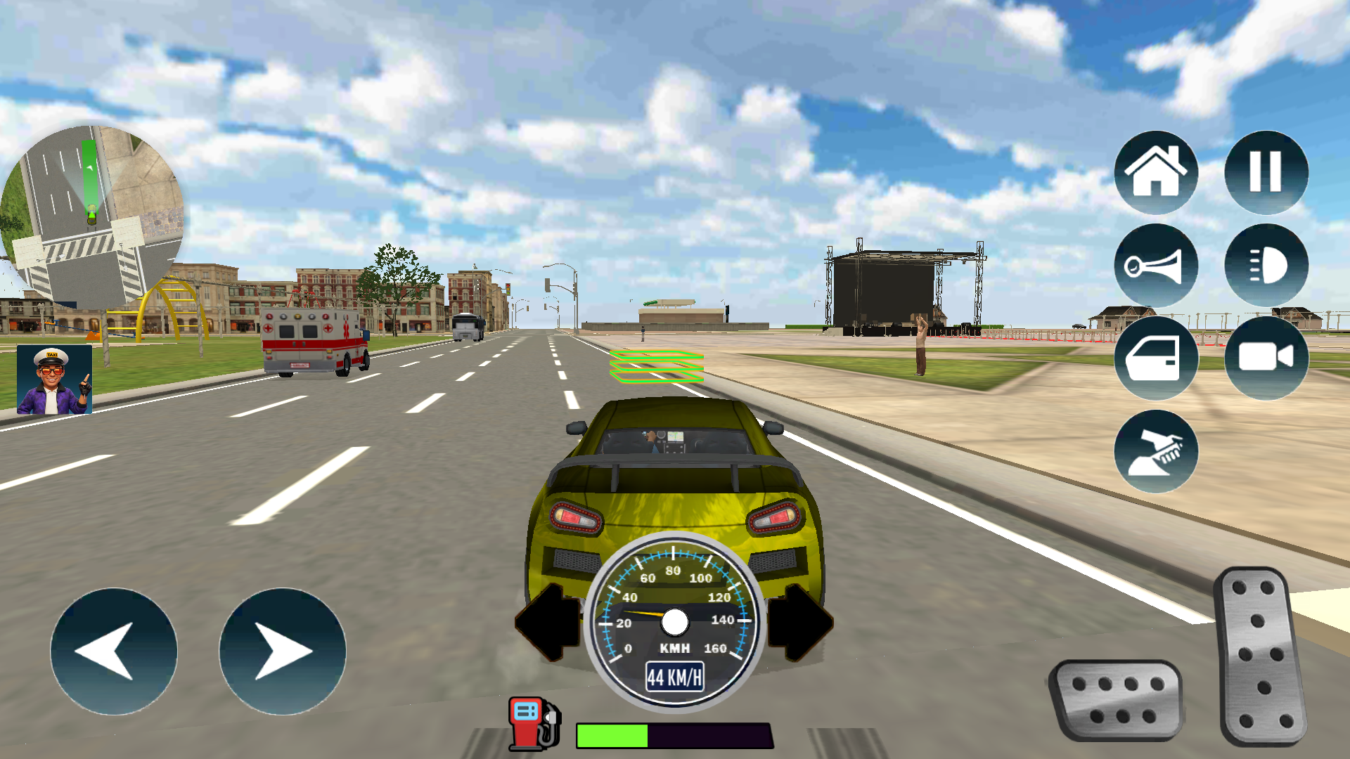 Cuplikan Layar Game City Taxi Cab Driver Simulator