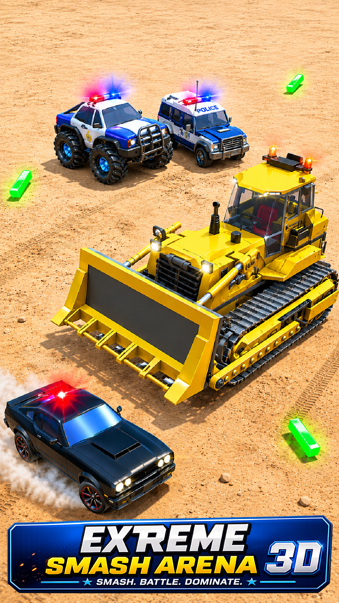 Police Smash Arena 3D Game Screenshot