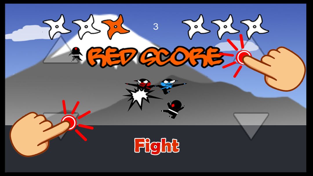 Jumping Ninja Party 2 Player screenshot game