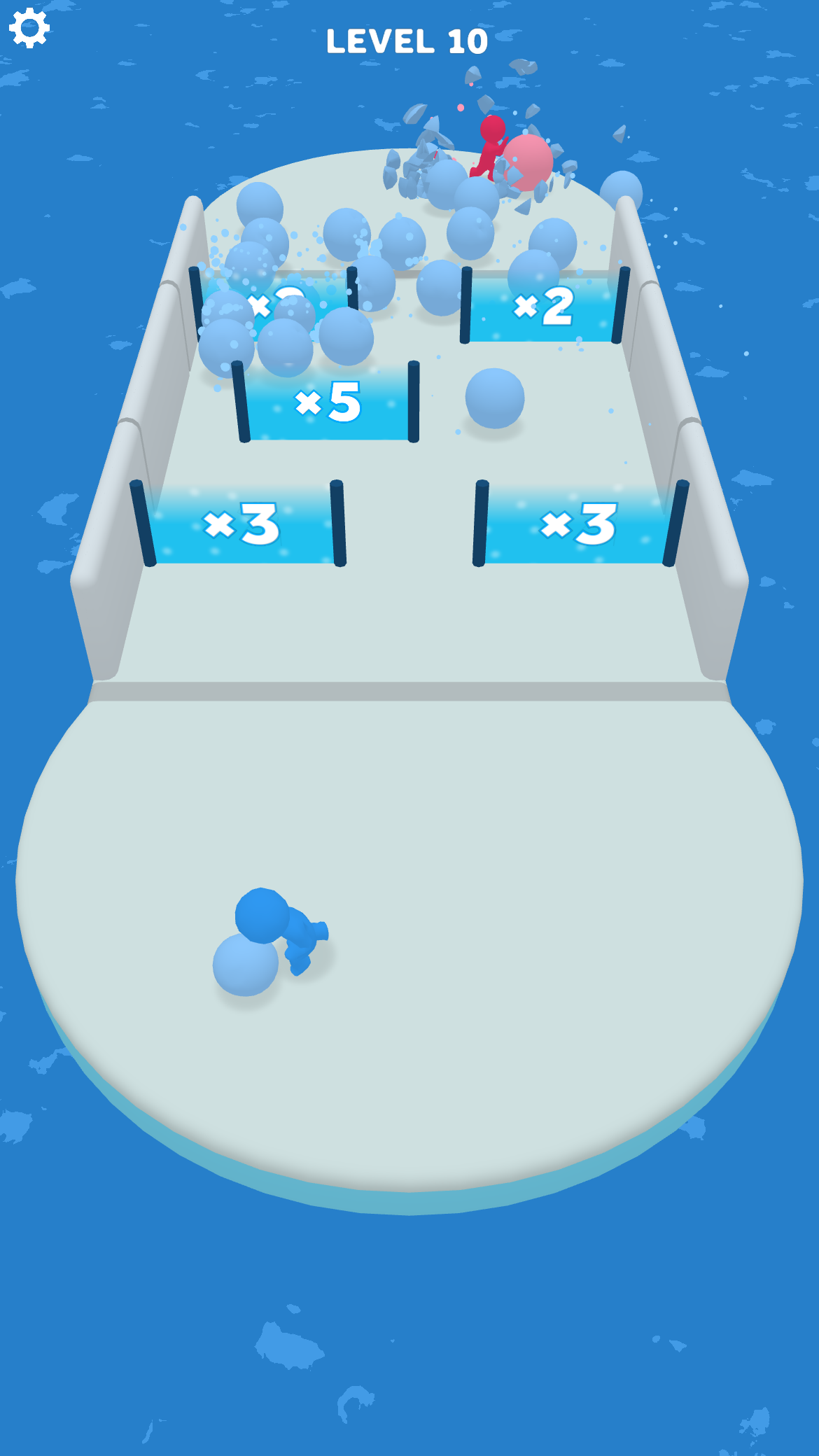 Battle Ball: Snow Arena Game Screenshot