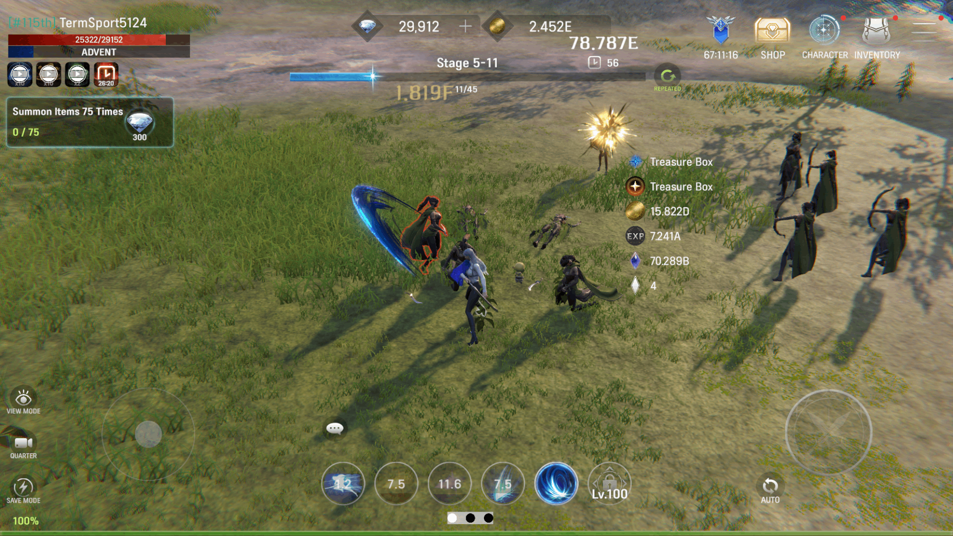 Screenshot of Stellar Knight Idle