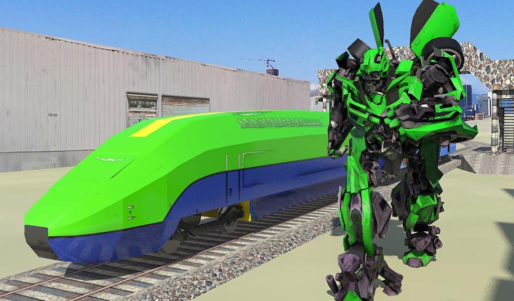 ユーロ電車変換ロボット：Train Simulatorの ゲームのスクリーンショット