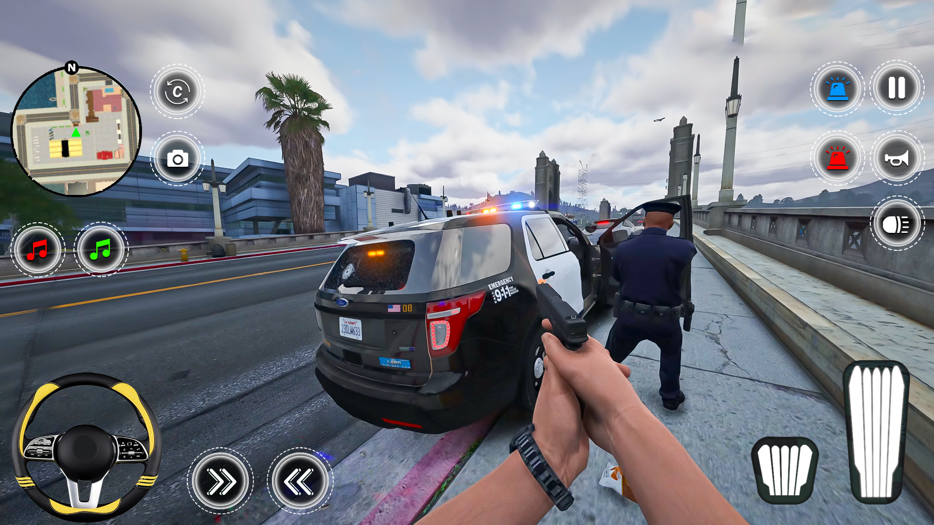 Captura de Tela do Jogo City Police Simulator Games 3d