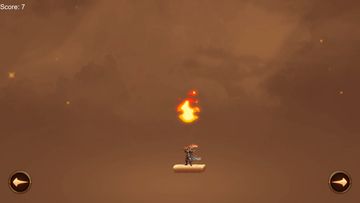Avoiding fireballs Game Screenshot