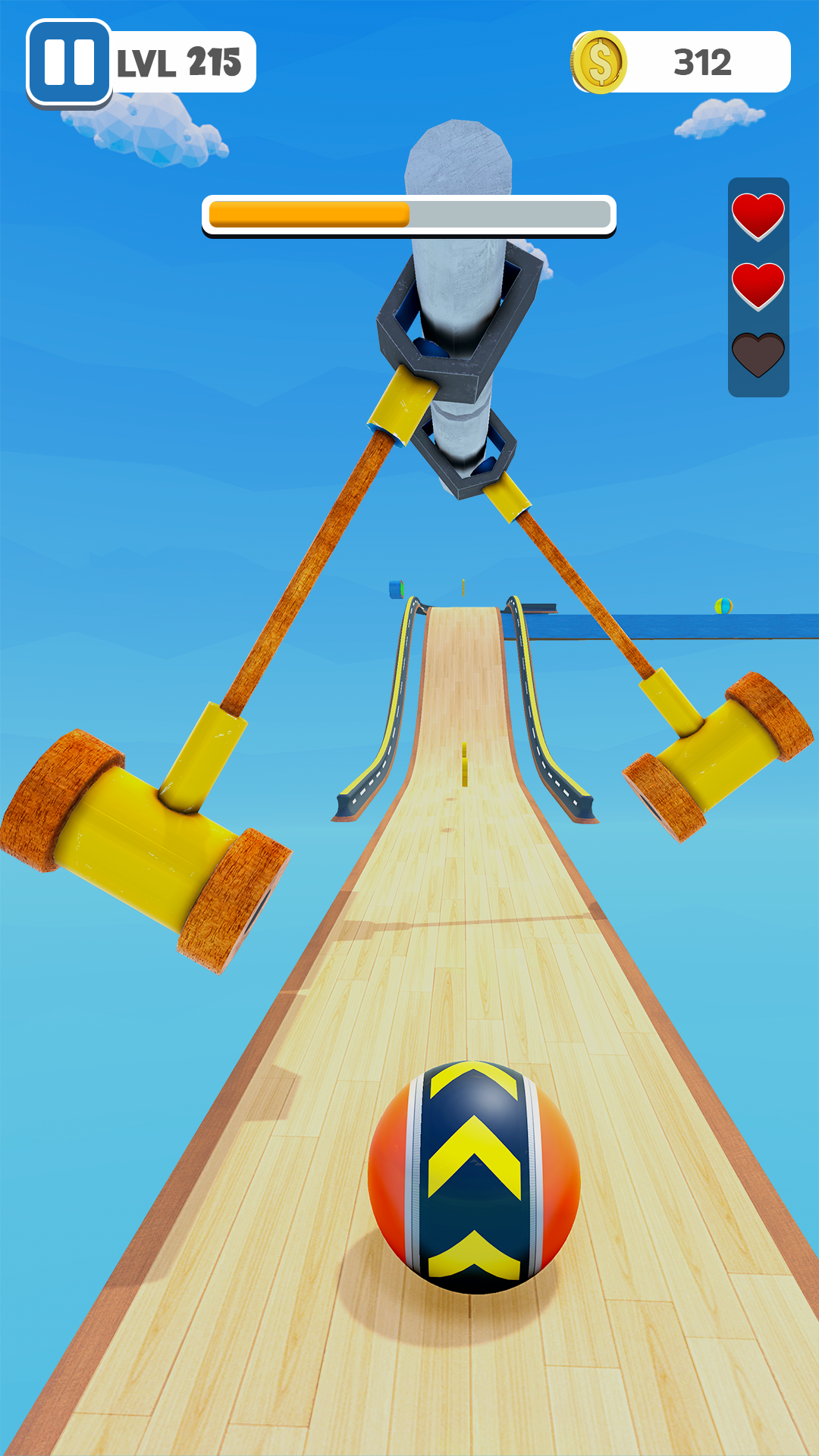Skyball Run Rolling Ball Game Game Screenshot
