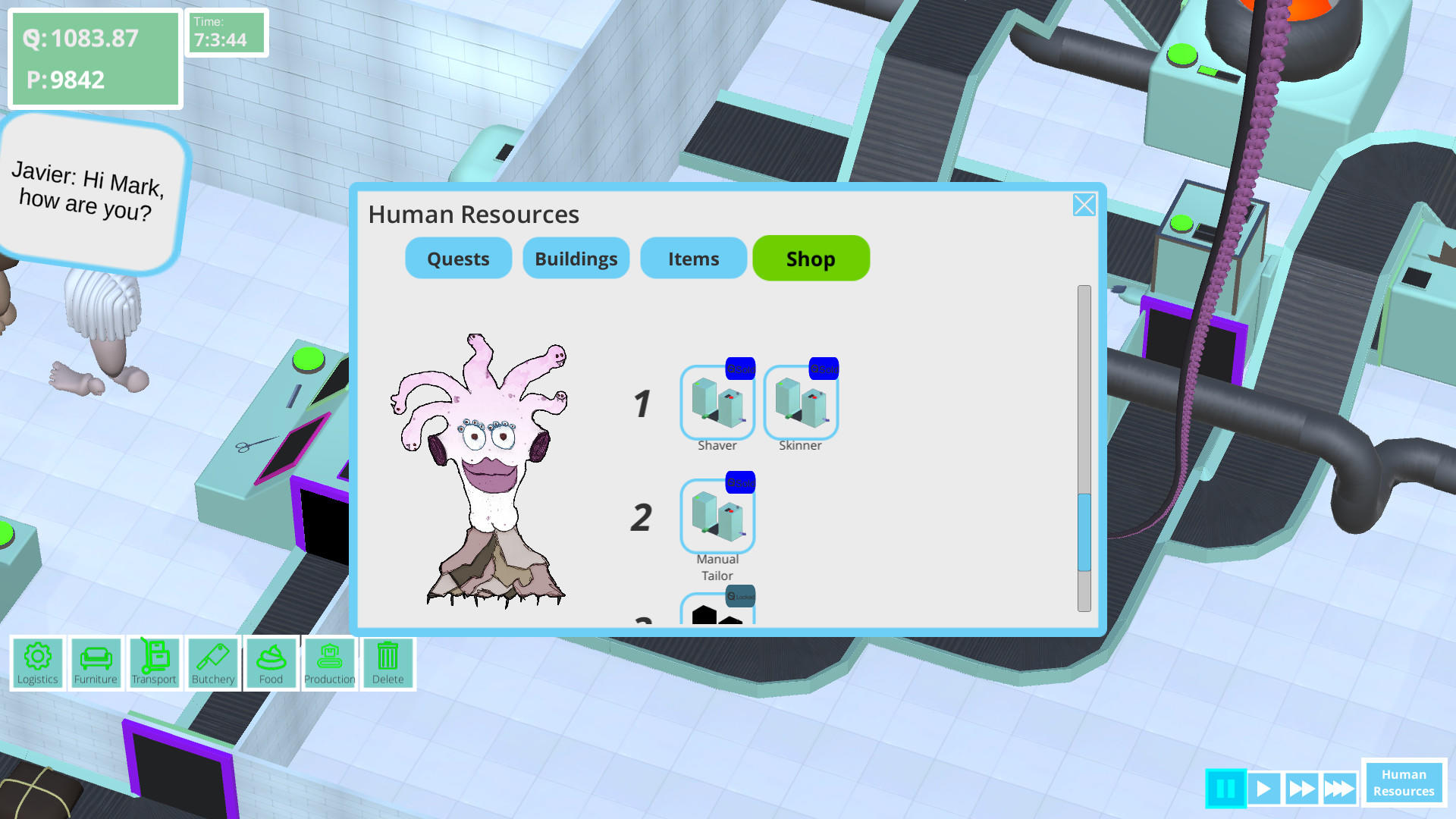 Human Factory screenshot game
